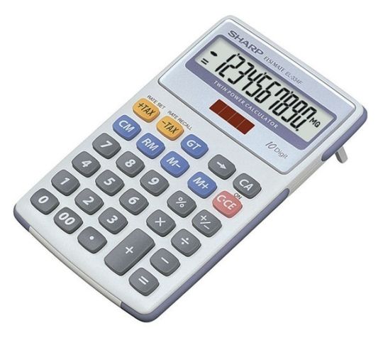 Sharp - EL-334 Mini Desk Calculator 
