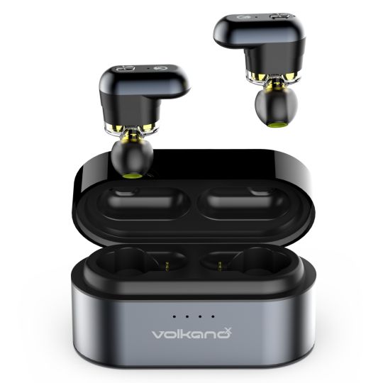 VolkanoX - Resonance Unplugged Series Dual Driver TWS Earphones - Black