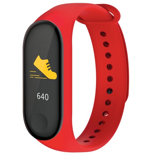 Volkano - Active Tech Core Series Fitness Bracelet with Heart Rate Monitor Red