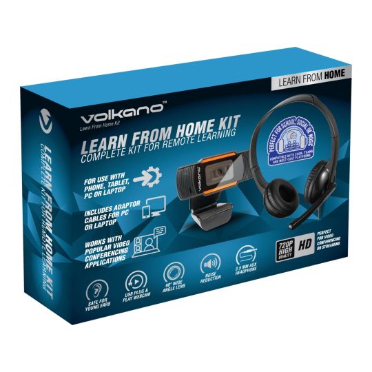 Volkano - Learn from Home Kit 720 Webcam Headset