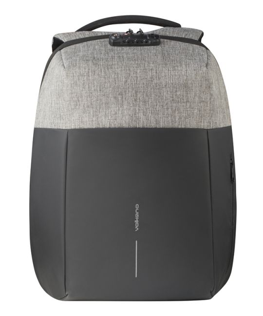 Volkano - Smart Deux Laptop Backpack Black/Lt Grey.