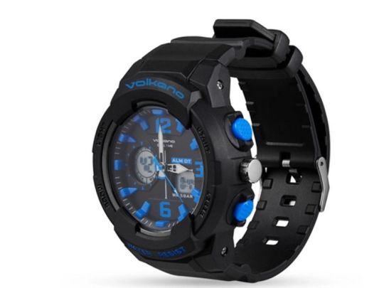 Volkano - Session Series Sports Watch - Black with Blue